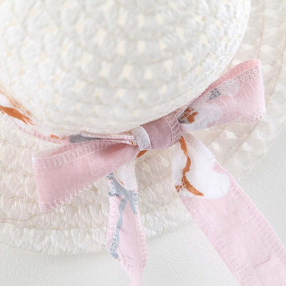 2Pcs Baby Girls Casual Floral Summer Dress+Hat childrensterritory