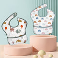 2Pcs Waterproof Cartoon Bibs/Feeding Bibs for Baby childrensterritory