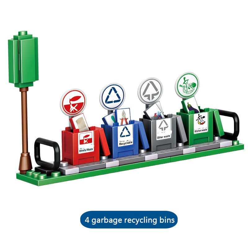 369PCS Garbage Transfer/City Cleaning Truck Toy for Kids childrensterritory