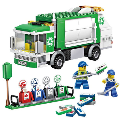 369PCS Garbage Transfer/City Cleaning Truck Toy for Kids childrensterritory