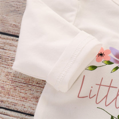 3Pcs Newborn Baby Girl Bodysuit +Hat +Headband Set childrensterritory