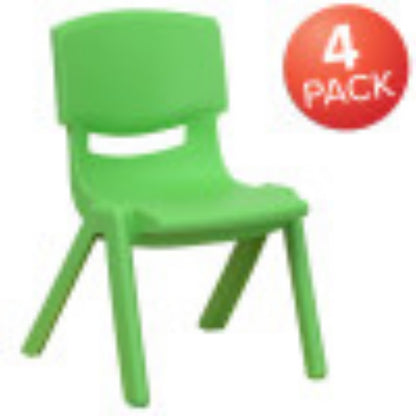 4 Pack Plastic Stack-able School Kids&