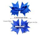 40Pcs Baby/Kids Girls Solid Ribbon Bow Hair Clips childrensterritory