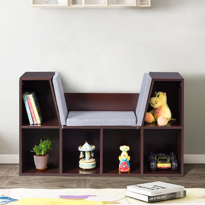 6 Cubby Multi-Functional Kids Storage Cabinet childrensterritory