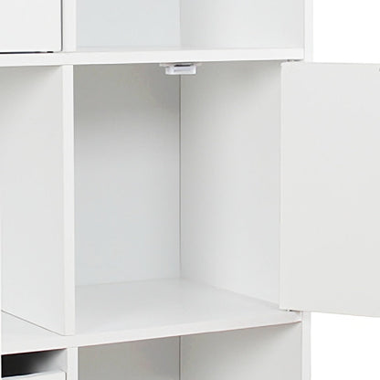 6 Cube Bookcase 3 Cabinets with Doors &amp; 3 Open childrensterritory