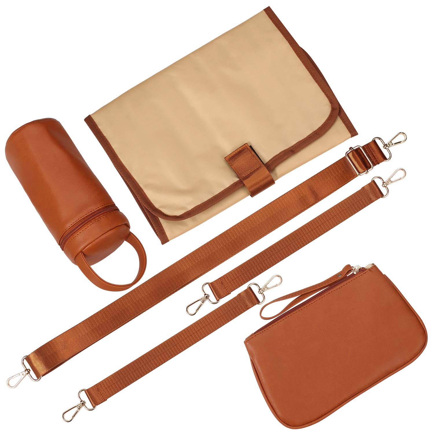 7-in-1 Baby Large Capacity Diaper Bag with Changing Pad childrensterritory