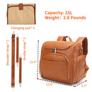 7-in-1 Baby Large Capacity Diaper Bag with Changing Pad childrensterritory