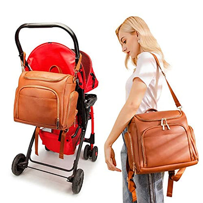 7-in-1 Baby Large Capacity Diaper Bag with Changing Pad childrensterritory