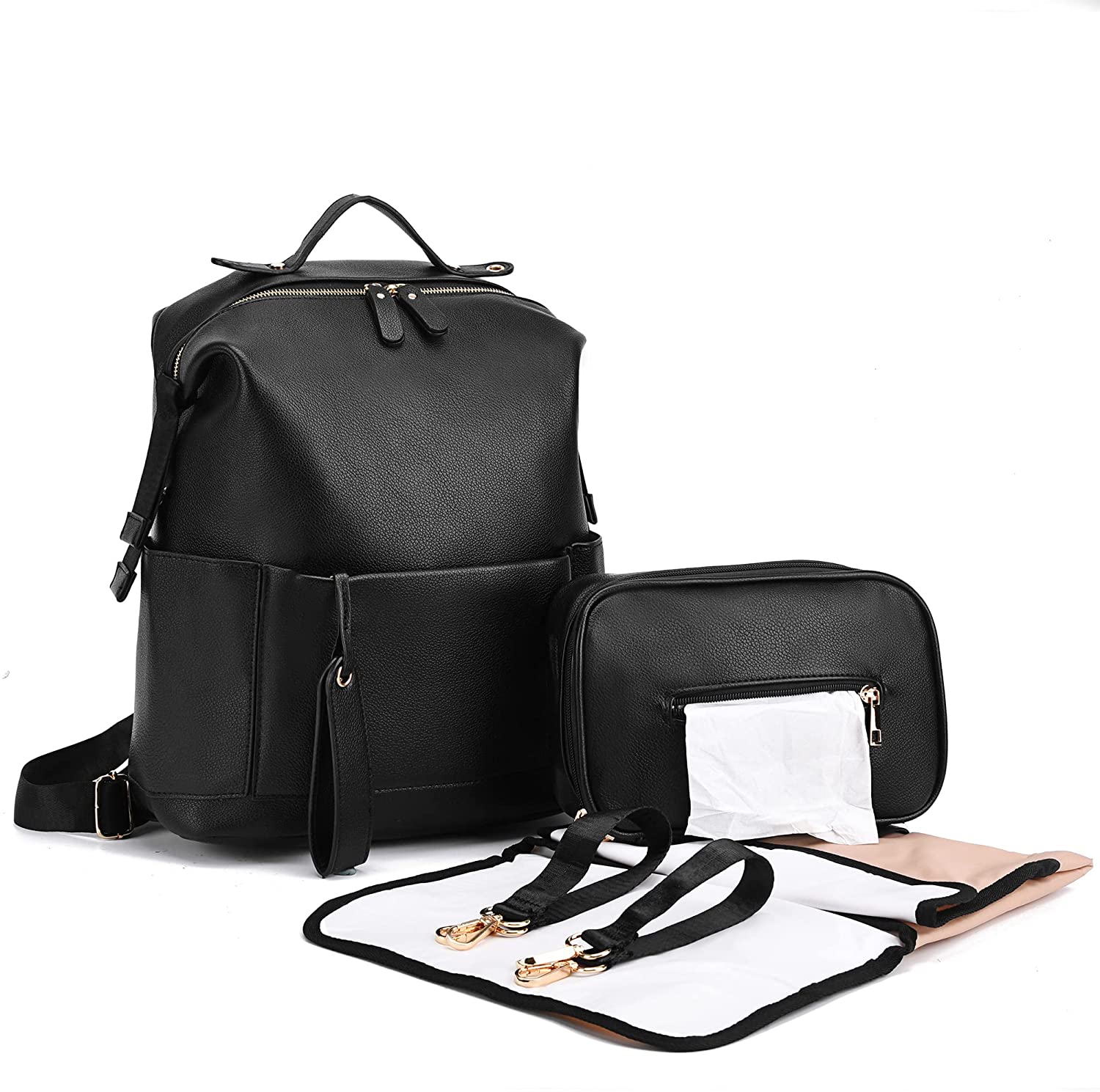 7-in-1 Baby Large Capacity Diaper Bag with Changing Pad childrensterritory