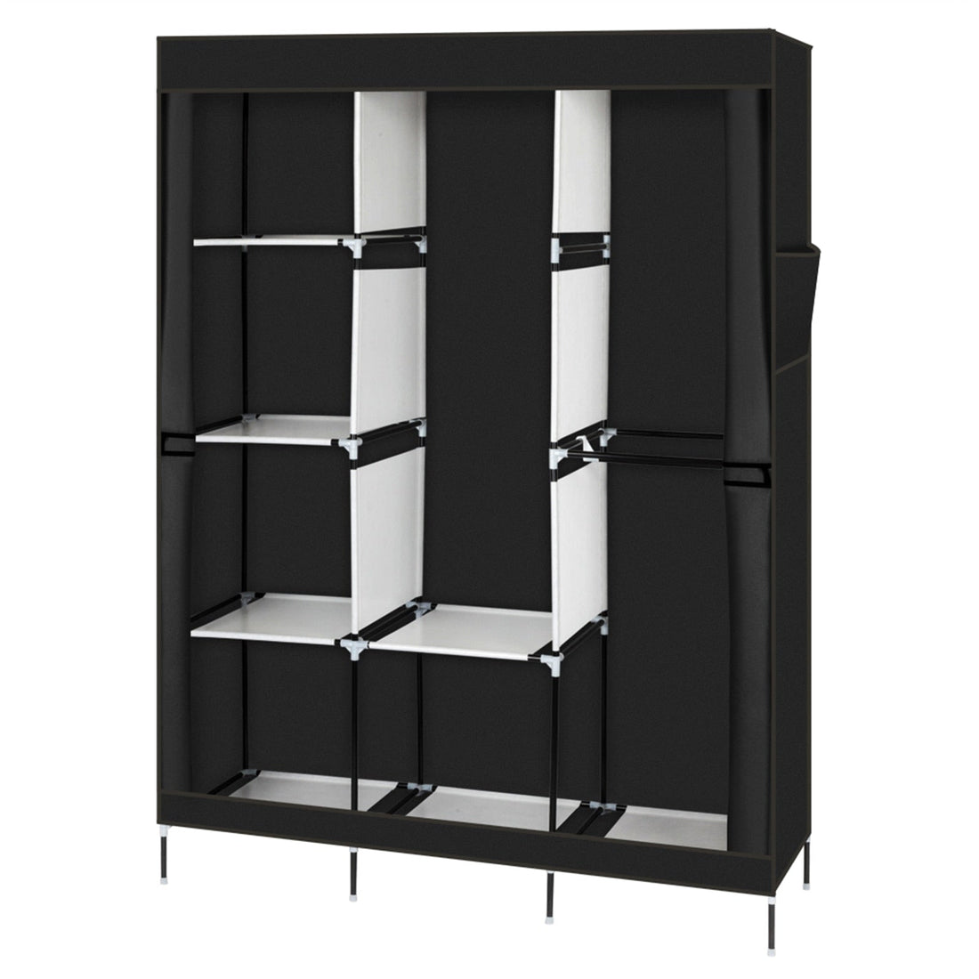 71" Portable Storage Closet/Wardrobe with Shelf childrensterritory