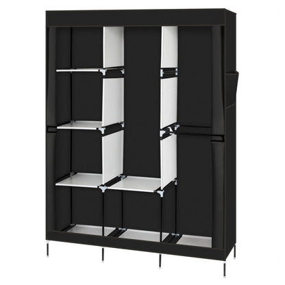 71" Portable Storage Closet/Wardrobe with Shelf childrensterritory