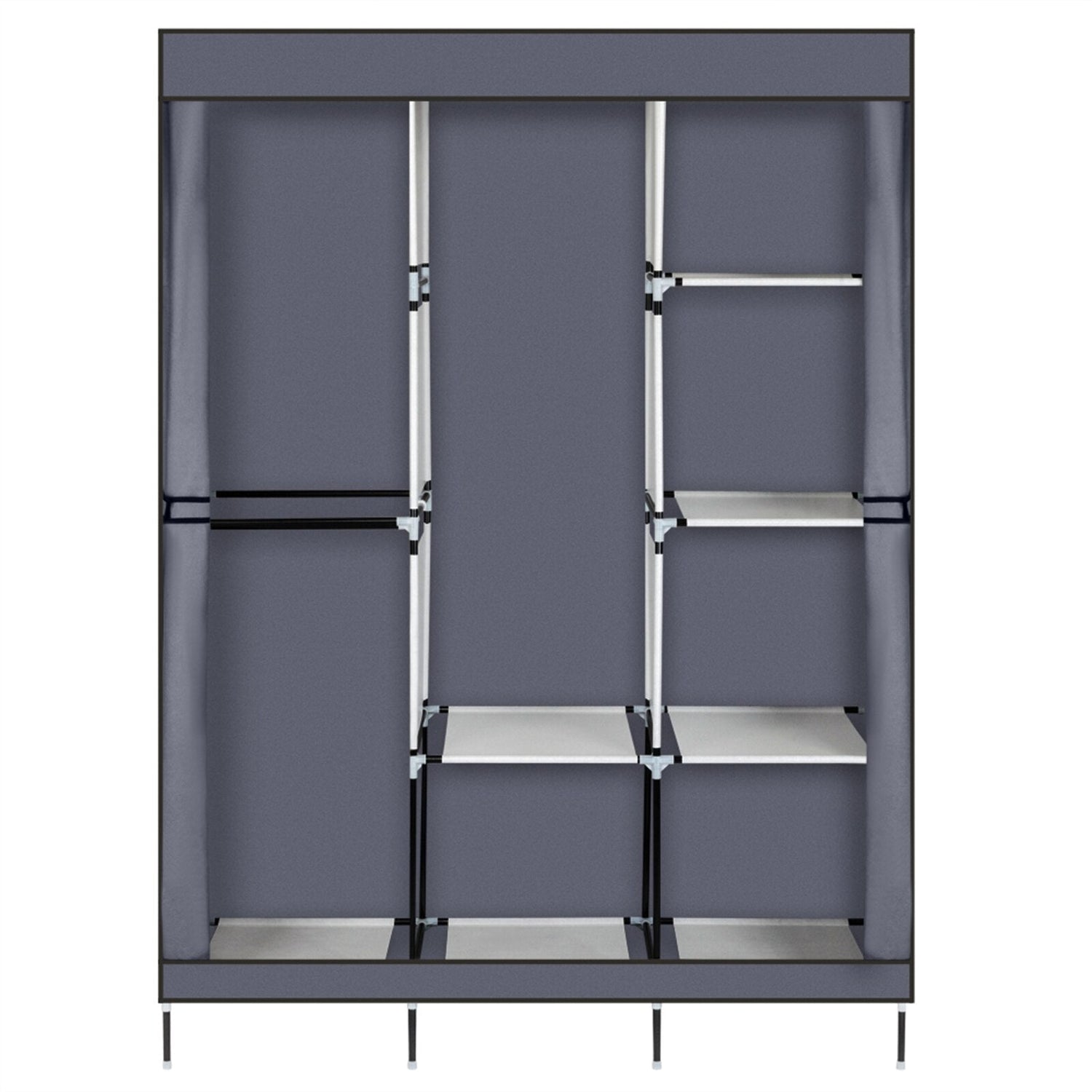 71" Portable Storage Closet/Wardrobe with Shelf childrensterritory