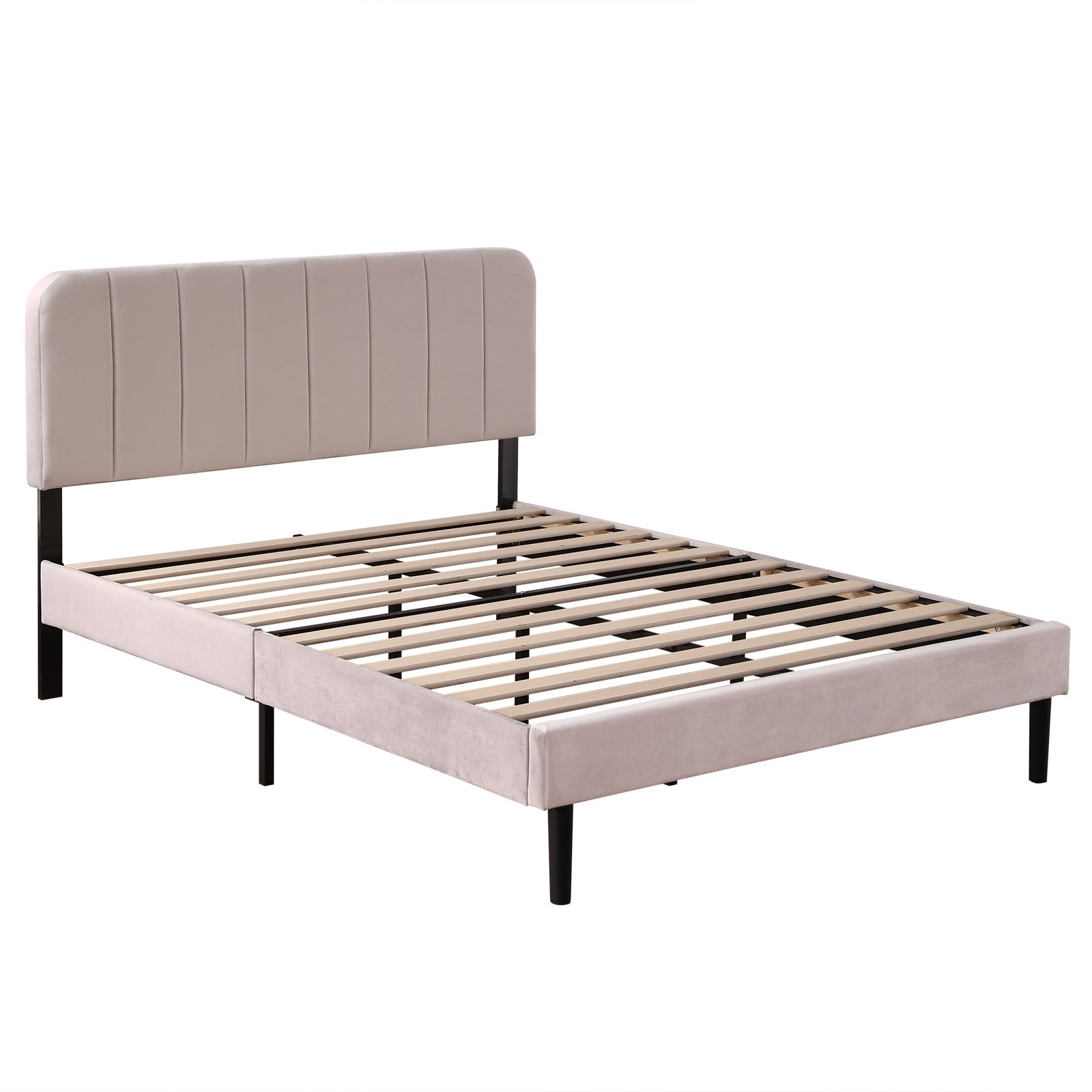 Adjustable 3 Sizes Flannelette Soft-Packed Bed Frame childrensterritory