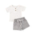 Baby 2Pcs Striped Printed Summer Clothing Set childrensterritory