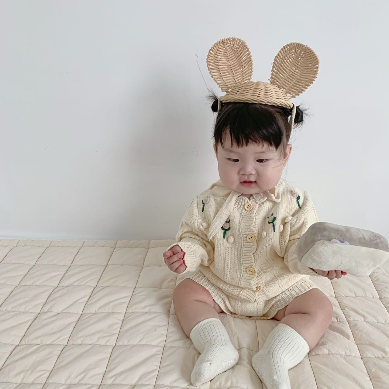 Baby 2pcs Knitted Sweater &amp; Jumpsuit Set childrensterritory