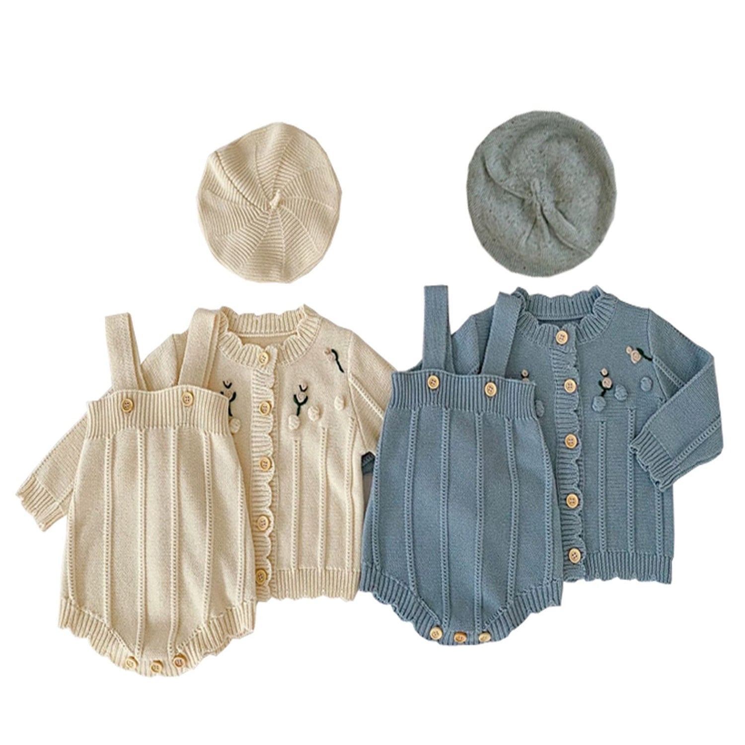 Baby 2pcs Knitted Sweater &amp; Jumpsuit Set childrensterritory