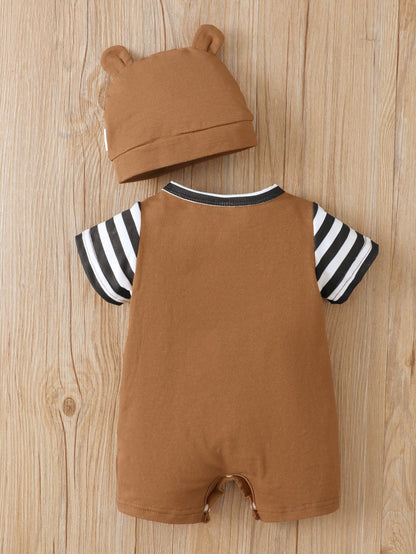 Baby Boy 2Pcs Cute Bears Retro Romper/Bodysuit childrensterritory