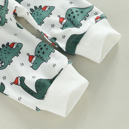 Baby Boy Girl 2Pcs Dinosaur Printed Clothing Set childrensterritory