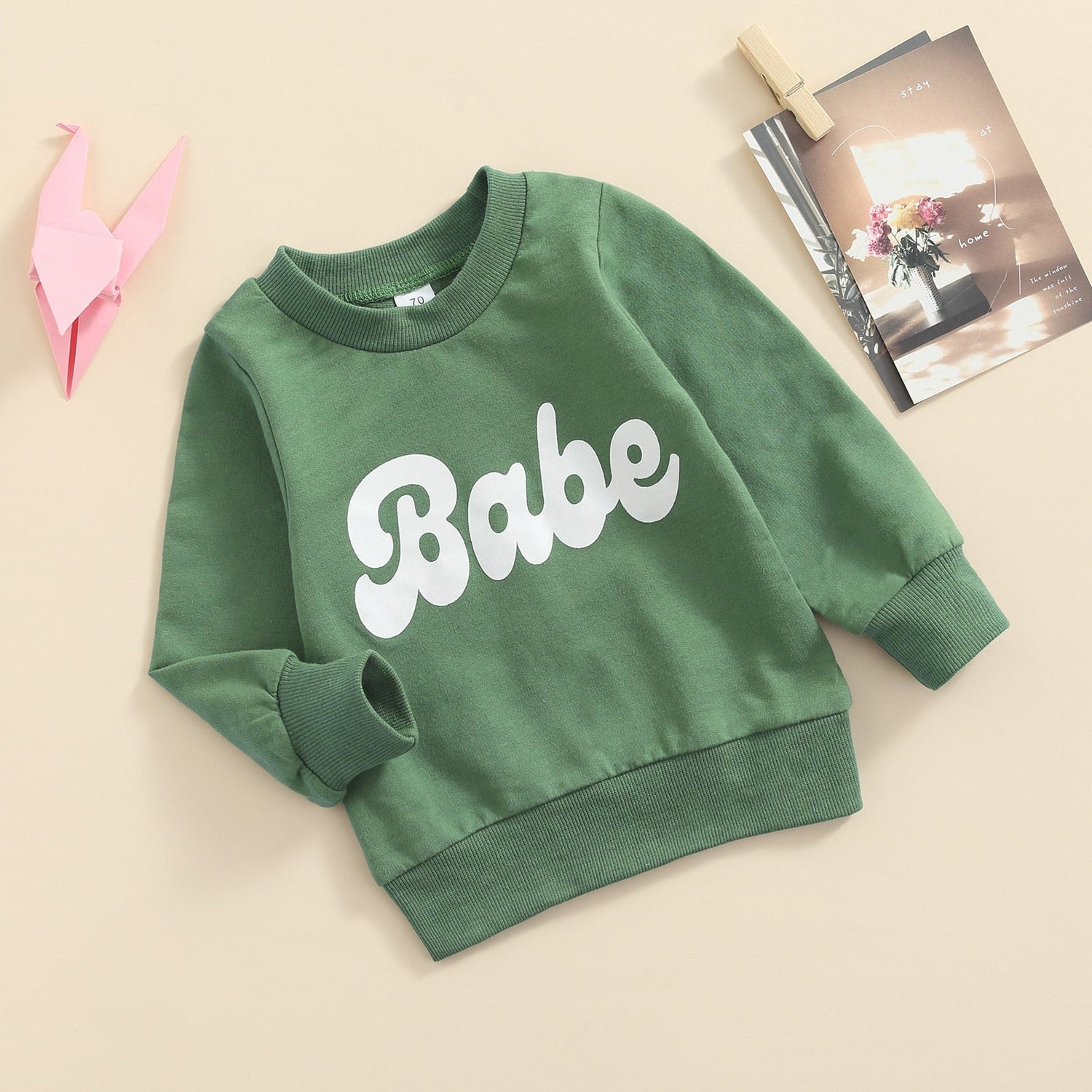 Baby Boy Girl Round Neck Long Sleeve Top childrensterritory