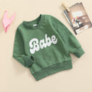 Baby Boy Girl Round Neck Long Sleeve Top childrensterritory