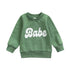 Baby Boy Girl Round Neck Long Sleeve Top childrensterritory