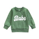 Baby Boy Girl Round Neck Long Sleeve Top childrensterritory