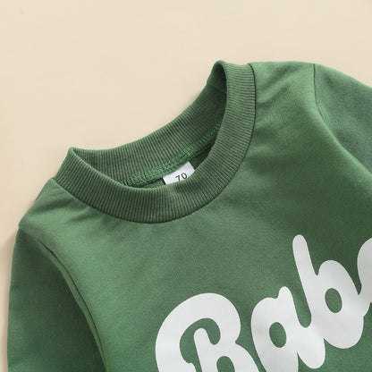 Baby Boy Girl Round Neck Long Sleeve Top childrensterritory