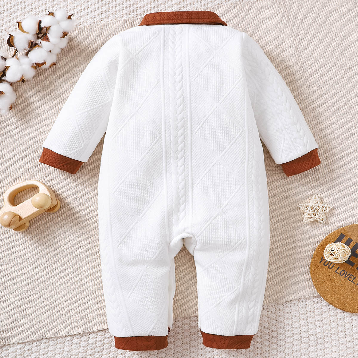 Baby Boy White Lapel Gentleman&