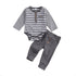 Baby Boy/Girl Stripe Romper & Loose Trousers Set childrensterritory