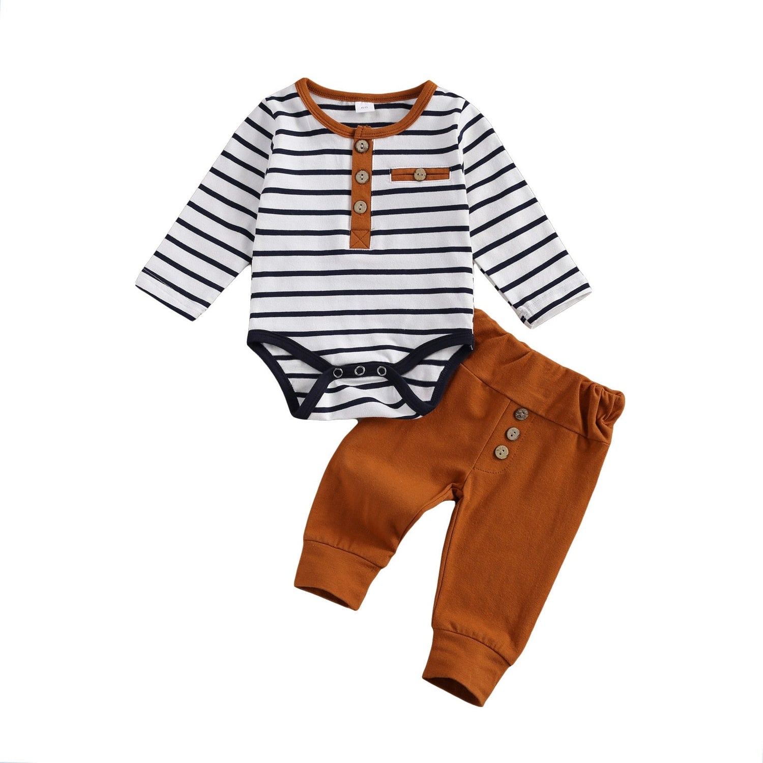 Baby Boy/Girl Stripe Romper &amp; Loose Trousers Set childrensterritory