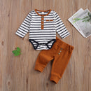 Baby Boy/Girl Stripe Romper & Loose Trousers Set childrensterritory