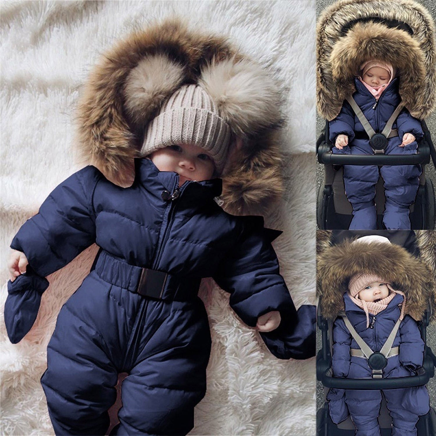 Baby Boy/Girl Warm Thick Hooded Snowsuit/Outerwear childrensterritory