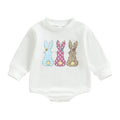 Baby Boy/Girls Rabbits Print Easter Day Bodysuit childrensterritory