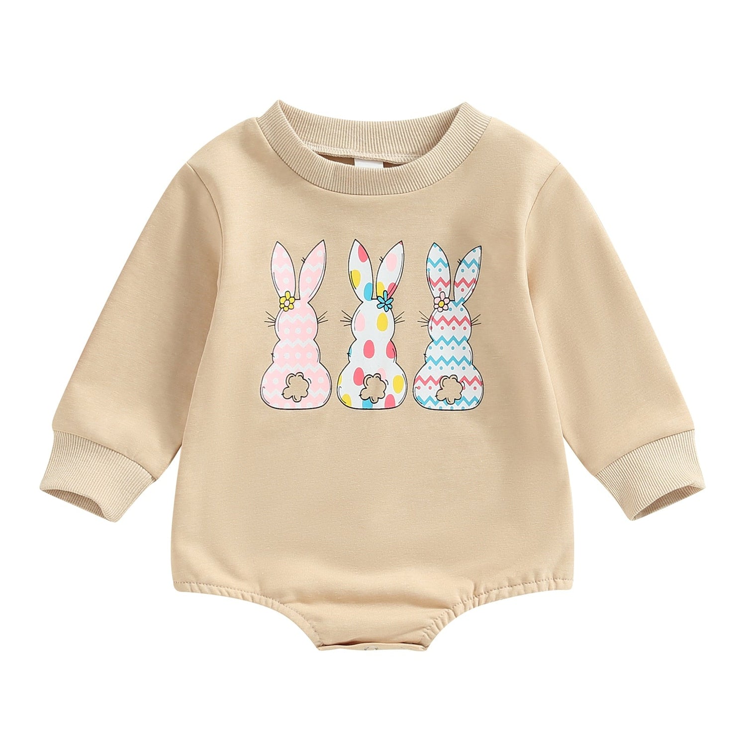 Baby Boy/Girls Rabbits Print Easter Day Bodysuit childrensterritory