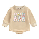 Baby Boy/Girls Rabbits Print Easter Day Bodysuit childrensterritory