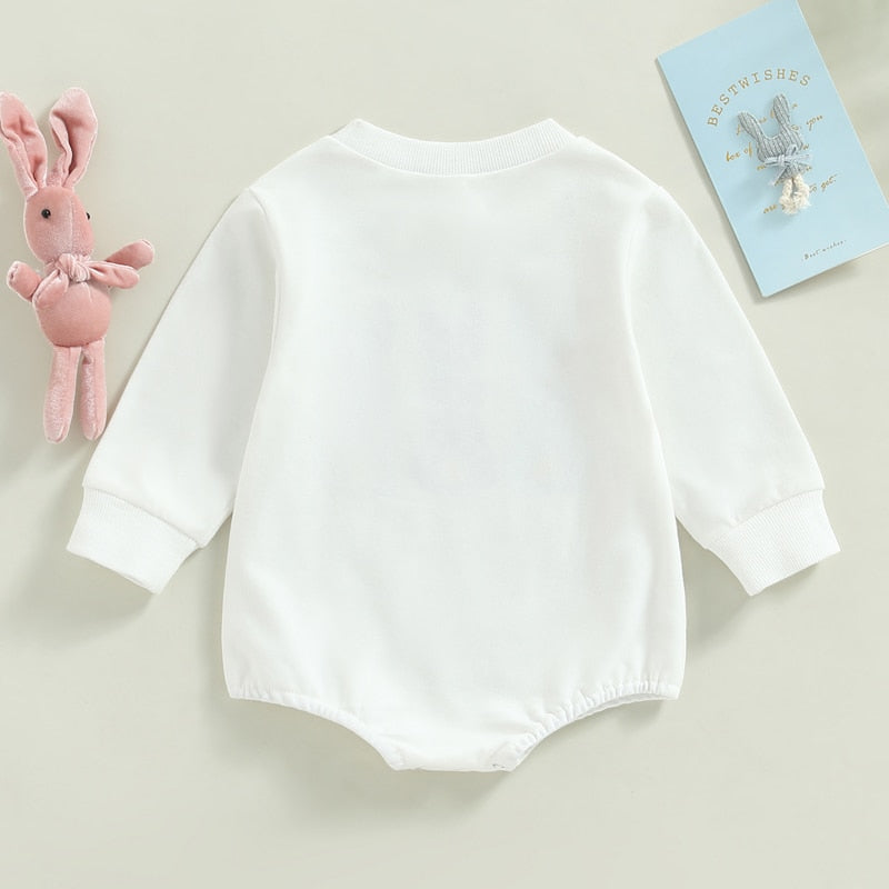Baby Boy/Girls Rabbits Print Easter Day Bodysuit childrensterritory