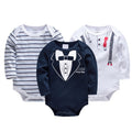 Baby Boys/Girls Long Sleeves Printed Bodysuits Set childrensterritory