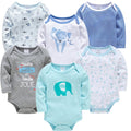 Baby Boys/Girls Long Sleeves Printed Bodysuits Set childrensterritory