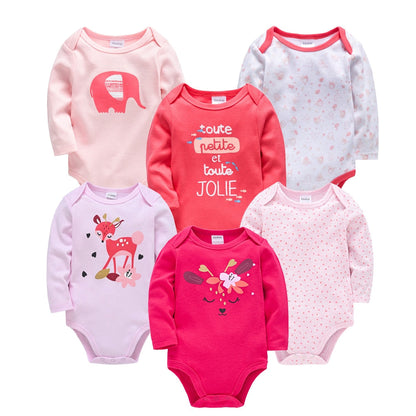 Baby Boys/Girls Long Sleeves Printed Bodysuits Set childrensterritory