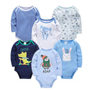 Baby Boys/Girls Long Sleeves Printed Bodysuits Set childrensterritory
