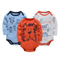 Baby Boys/Girls Long Sleeves Printed Bodysuits Set childrensterritory
