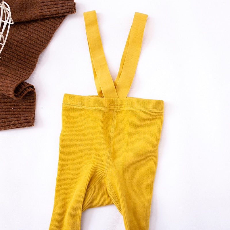 Baby Cotton High Waist Cross Straped Pantyhose/Leggings childrensterritory