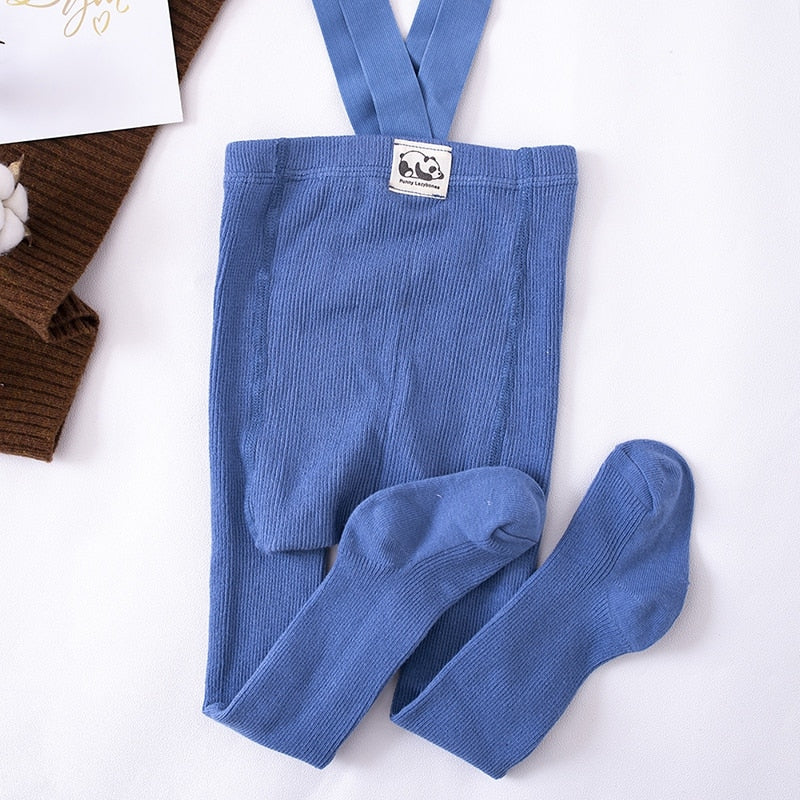 Baby Cotton High Waist Cross Straped Pantyhose/Leggings childrensterritory