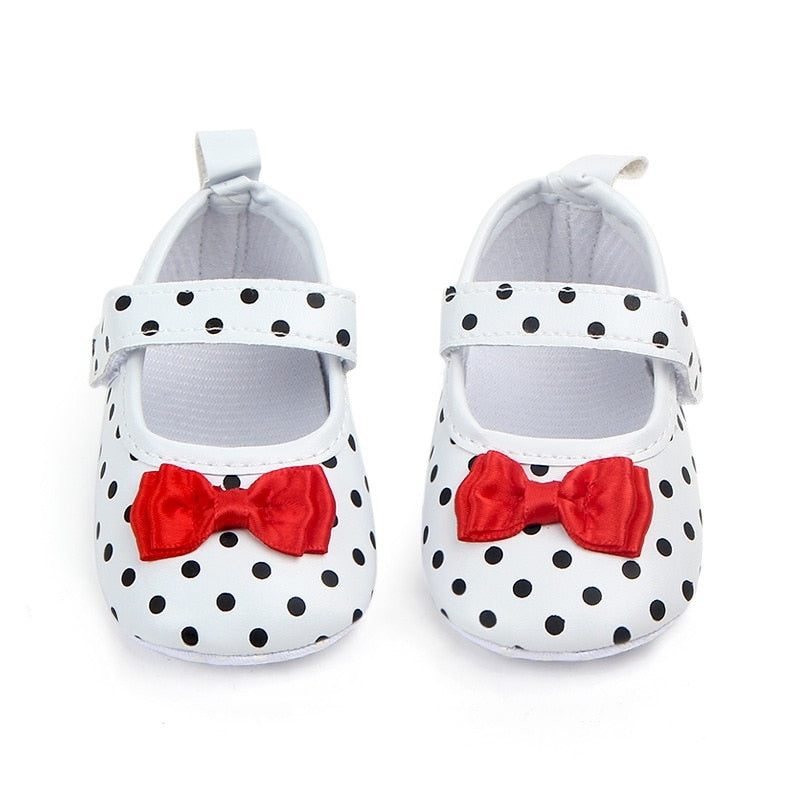 Baby Girl Anti-slip Polka Dot First Walkers/Shoes childrensterritory