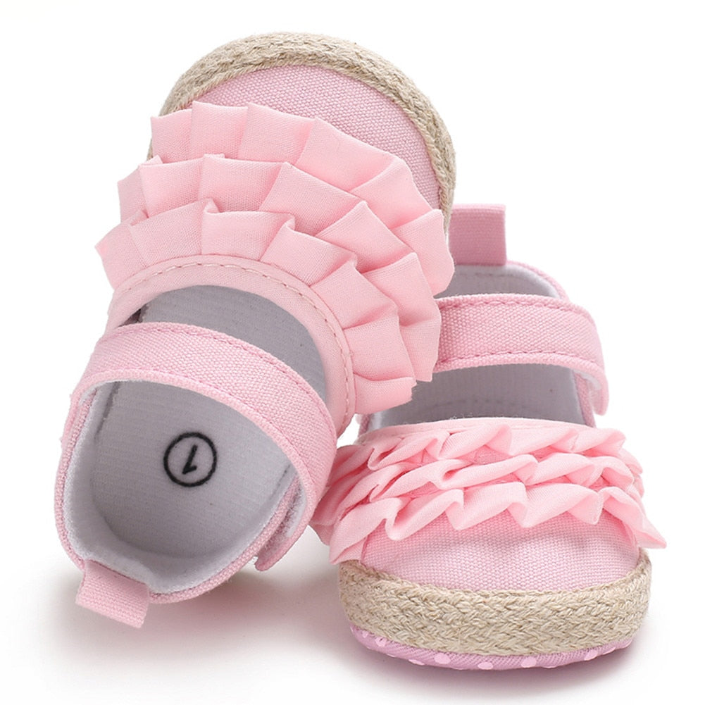 Baby Girl Anti-slip Soft Flower Sneakers/Crib Shoes childrensterritory