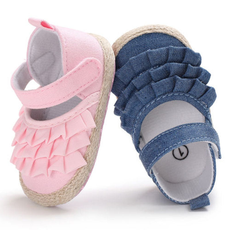 Baby Girl Anti-slip Soft Flower Sneakers/Crib Shoes childrensterritory