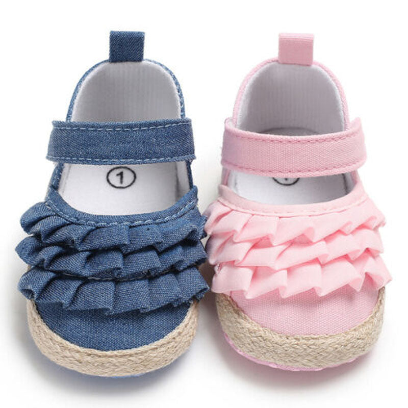 Baby Girl Anti-slip Soft Flower Sneakers/Crib Shoes childrensterritory