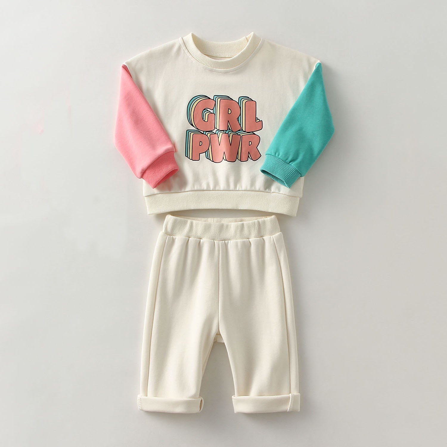 Baby Girl Sweatshirt + Pants Spring Clothes Set childrensterritory