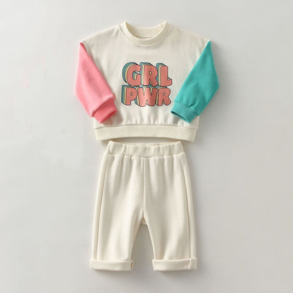 Baby Girl Sweatshirt + Pants Spring Clothes Set childrensterritory
