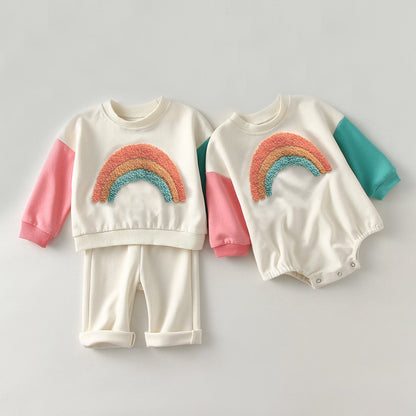 Baby Girl Sweatshirt + Pants Spring Clothes Set childrensterritory